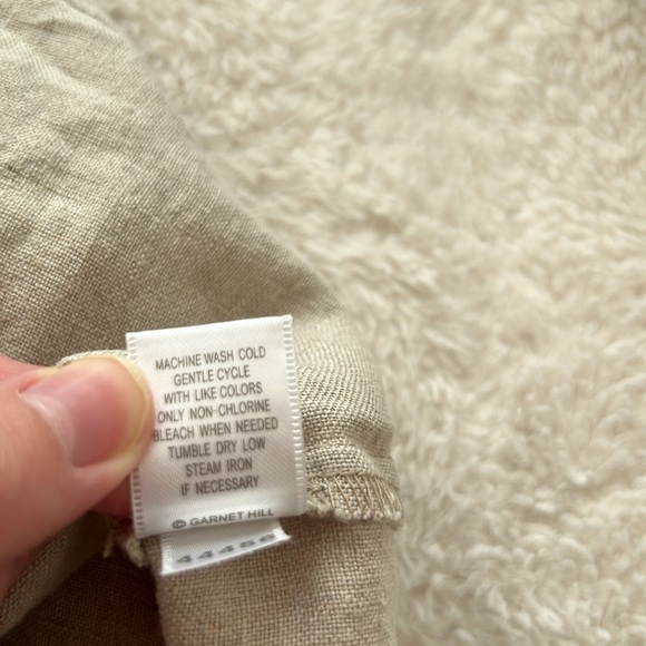 Garnet Hill Linen Tan Shift Dress Size 2 - Picture 4 of 4